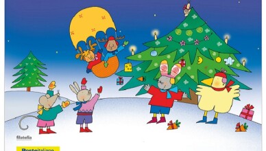 Poste Italiane dedica alle prossime festività natalizie una colorata cartolina