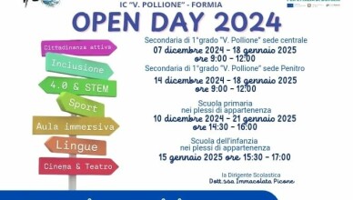 Primo OpenDay per l'Istituto Comprensivo Vitruvio Pollione
