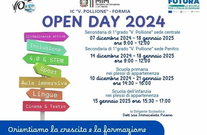 Primo OpenDay per l'Istituto Comprensivo Vitruvio Pollione