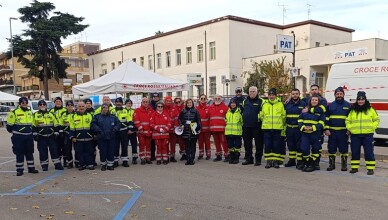 Prove di evacuazione nel plesso scolastico della scuola secondaria di primo grado A. Volpi