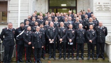 Visita del Comandante della Legione Carabinieri Lazio, Generale di Divisione Andrea Taurelli Salimbeni, al Comando Provinciale di Frosinone