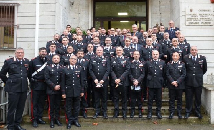 Visita del Comandante della Legione Carabinieri Lazio, Generale di Divisione Andrea Taurelli Salimbeni, al Comando Provinciale di Frosinone