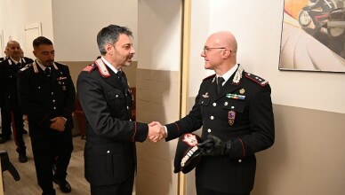 Visita del Comandante della Legione Carabinieri Lazio, Generale di Divisione Ugo Cantoni, al Comando Provinciale di Frosinone