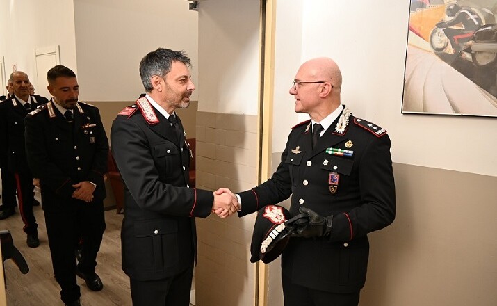 Visita del Comandante della Legione Carabinieri Lazio, Generale di Divisione Ugo Cantoni, al Comando Provinciale di Frosinone