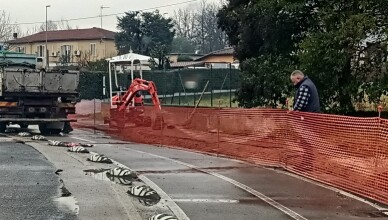 Frosinone, manutenzione in corso sui marciapiedi di viale Michelangelo