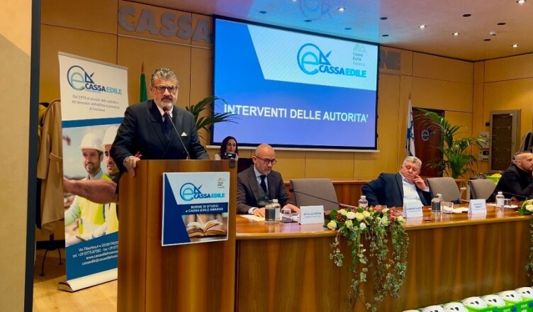 Gianluca Quadrini, alla Cerimonia di Consegna delle Borse di Studio Cassa Edile Awards