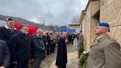 Quadrini, rende omaggio al Maresciallo Capo Simone Cola
