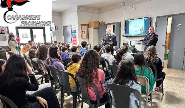 A Piglio e Serrone i Carabinieri tra i banchi di scuola per la legalità
