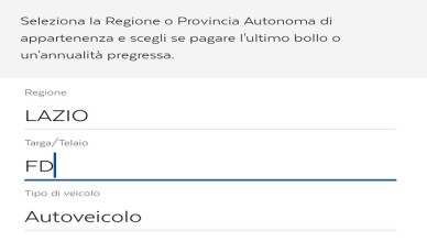 BOLLO AUTO LAZIO