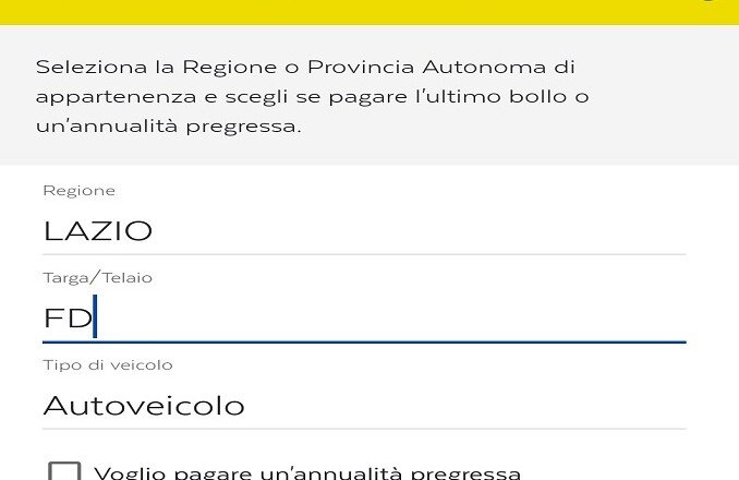 BOLLO AUTO LAZIO