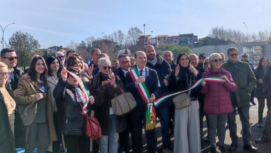 Chiusura del cantiere di Corso Lazio e inaugurazione delle nuove infrastrutture a servizio del quartiere alla presenza del Sindaco di Frosinone,