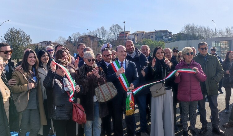 Chiusura del cantiere di Corso Lazio e inaugurazione delle nuove infrastrutture a servizio del quartiere alla presenza del Sindaco di Frosinone,