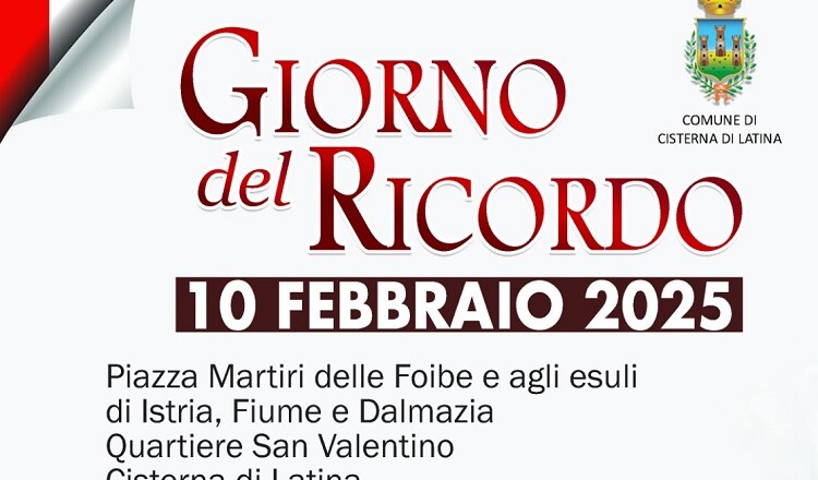 GIORNO DEL RICORDO CISTERNA