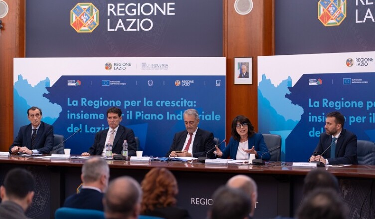REGIONE LAZIO E UNINDUSTRIA PRESENTATO IL PIANO INDUSTRIALE