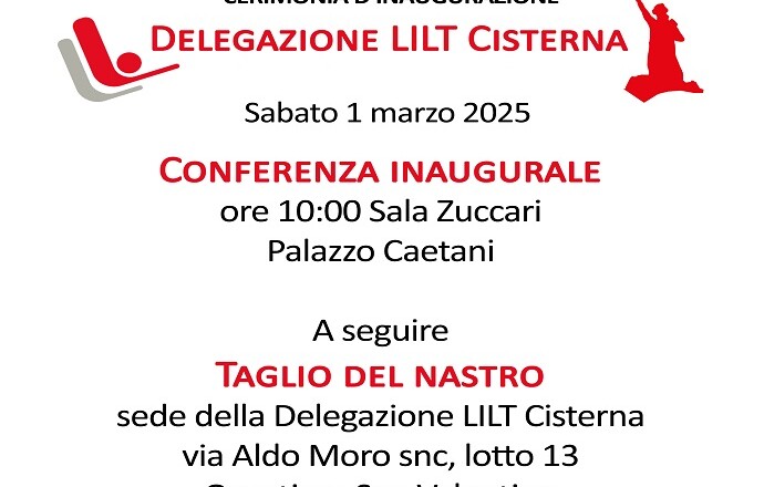 inaugurazione delegazione LILT Cisterna