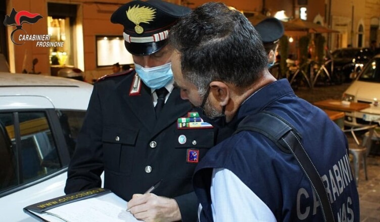 Arce, Controlli dei Carabinieri agli esercizi commerciali