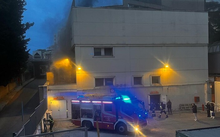 Incendio a ospedale San Giovanni
