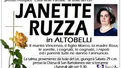 janette ruzza in altobelli