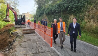 A CASALVIERI AL VIA I LAVORI SULLA SP 70