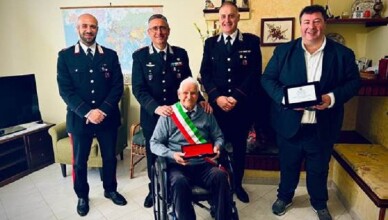 CORENO AUSONIO CARABINIERE FESTEGGIA I SUOI CENTOUNO ANNI