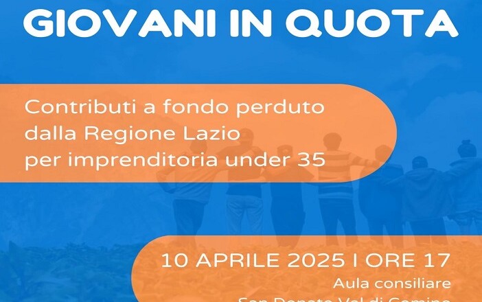 SAN DONATO VAL COMINO, AL VIA BANDO GIOVANI IN QUOTA
