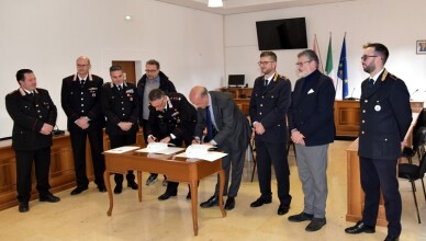 Sottoscritto il contratto tra il Comune di Alatri e l’Arma dei Carabinieri per la condivisione del sistema di videosorveglianza urbana