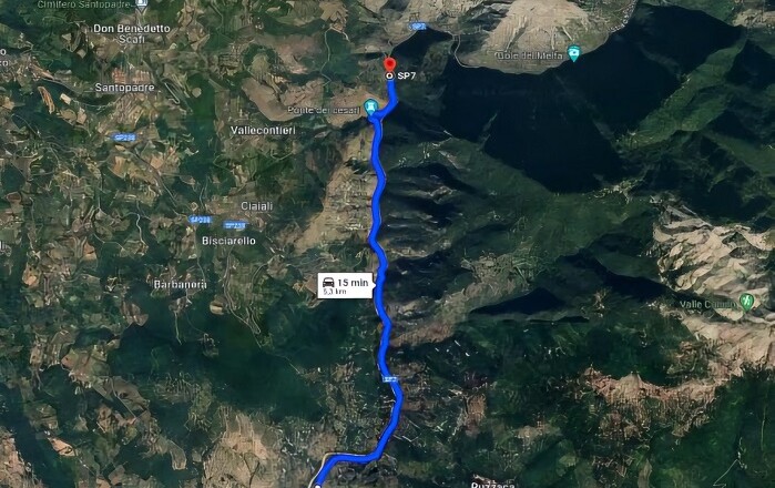 TRACCIOLINO ROCCASECCA MAPPA