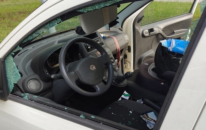 Vandalizzata auto dipendente ospedale di Frosinone