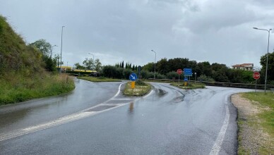 intersezione tra la strada provinciale-bretella San Rocco e la strada regionale Velletri Anzio