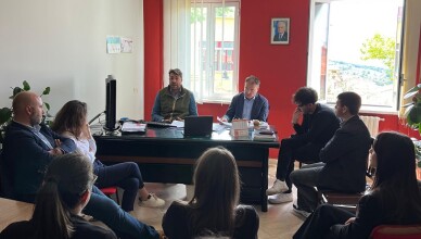 Incontro tra il Presidente della Provincia di Frosinone Luca Di Stefano, il Sindaco di San Donato Val di Comino Enrico Pittiglio e gli studenti dell’Università di Cassino