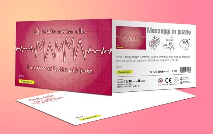 La cartolina 'Puzzle-3D' per la Festa della Mamma 2025