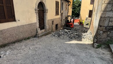 Alatri - Manutenzione straordinaria per la messa in sicurezza di Via Priorini