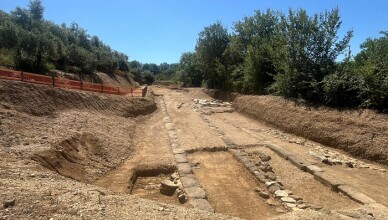 CEPRANO, VISITA NEL TRATTO DELLA VIA LATINA EMERSO DAI LAVORI SGI