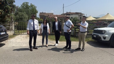 Di Stefano a SantApollinare per un sopralluogo sulla SP 89