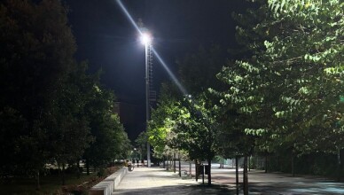 Frosinone, nuova illuminazione Parco Matusa