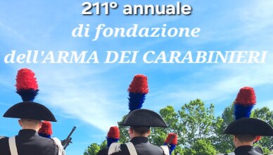 VILLA COMUNALE, IL 5 GIUGNO SI CELEBRA IL 211° ANNUALE DI FONDAZIONE DELL’ARMA DEI CARABINIERI