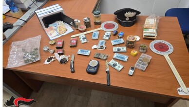 ceccano Arrestato un 30enne sorpreso con circa 900 grammi di hashish e marijuana e 18.600 euro in contanti