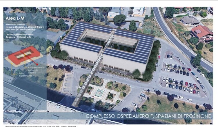 18,5 milioni per il nuovo edificio frosinone ospedale