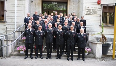 VISITA AL COMANDO PROVINCIALE CARABINIERI DI FROSINONE.