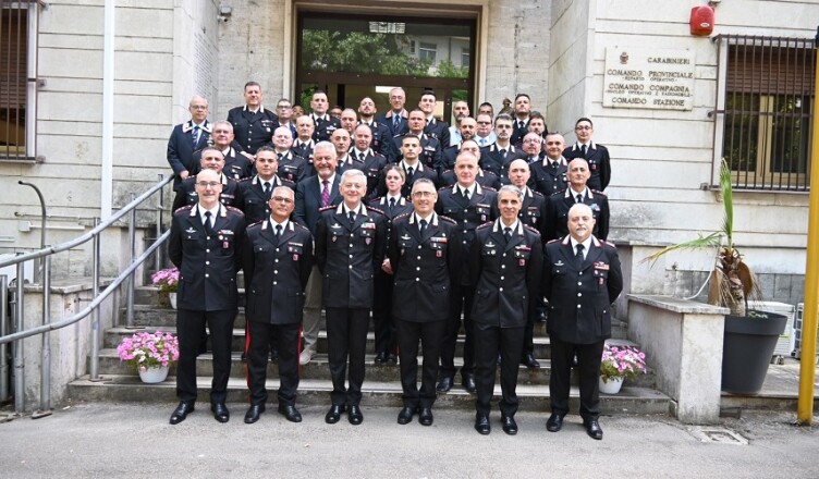 VISITA AL COMANDO PROVINCIALE CARABINIERI DI FROSINONE.
