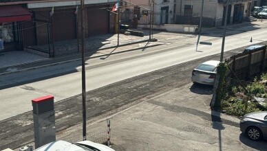 Frosinone, rifacimento del manto stradale su via Tiburtina