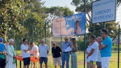 Intitolato il campo di calcio del Lido di Enea a Lorenzo Di Stefano TERRACINA