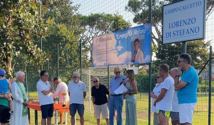 Intitolato il campo di calcio del Lido di Enea a Lorenzo Di Stefano TERRACINA