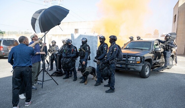 foto backstage CALENDARIO POLIZIA DI STATO 2026