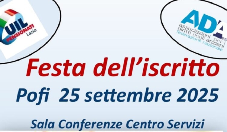 Festa iscritto Pofi UIL Pensionat