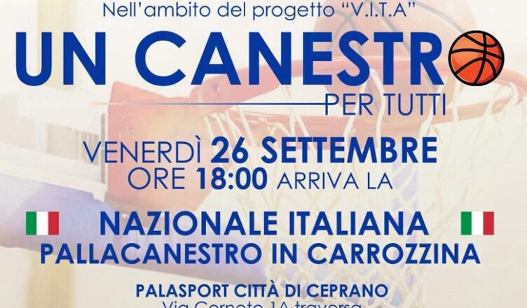 Nazionale italiana di pallacanestro in carrozzina a Ceprano