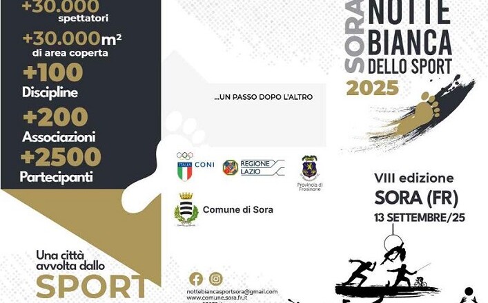 Notte Bianca dello Sport Sora 2025
