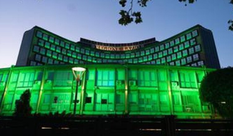 REGIONE LAZIO si illumina di verde