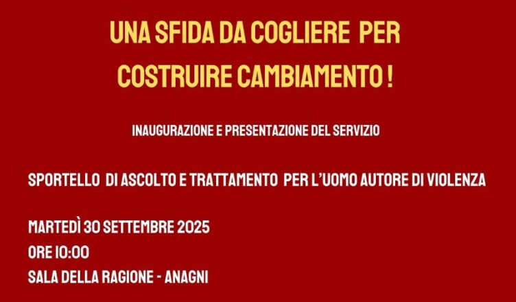 Sportello di ascolto e trattamento per l'uomo autore di violenza