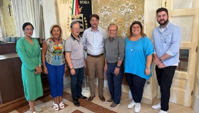delegazione canadese della Città di Vaughan presso il Comune di Sora